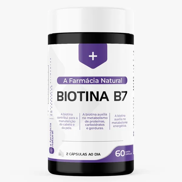 Pote de Biotina B7, 60 cápsulas