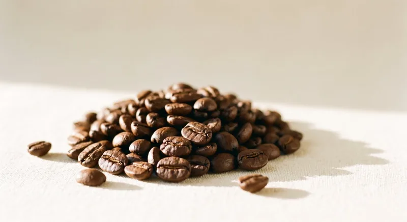 Grãos de café torrado